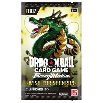 Booster Box FB07 | Wish for Shenron | Fusion World | DRAGON BALL | Anglais
